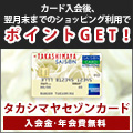 タカシマヤセゾンカード(ショッピング利用)