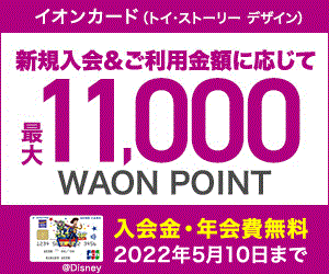 最大20%キャッシュバックキャンペーン!!《イオン》トイ・ストーリー デザイン(WAON一体型)