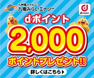 九電みらいエナジー【dポイントプラン】