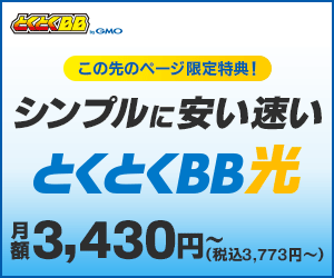 GMOとくとくBB 光アクセス